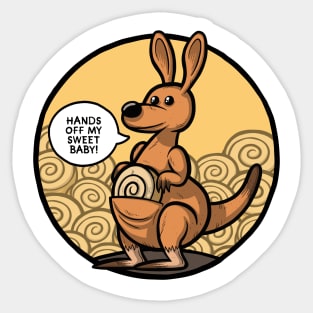 Cinnamon Bun Kangaroo Sticker